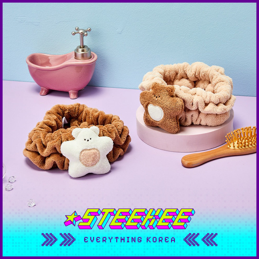 BUTTER SHOP Butter Bear Cute Couple Face Washing Makeup Hairband Set of 2 by Steekee Korea 4355
