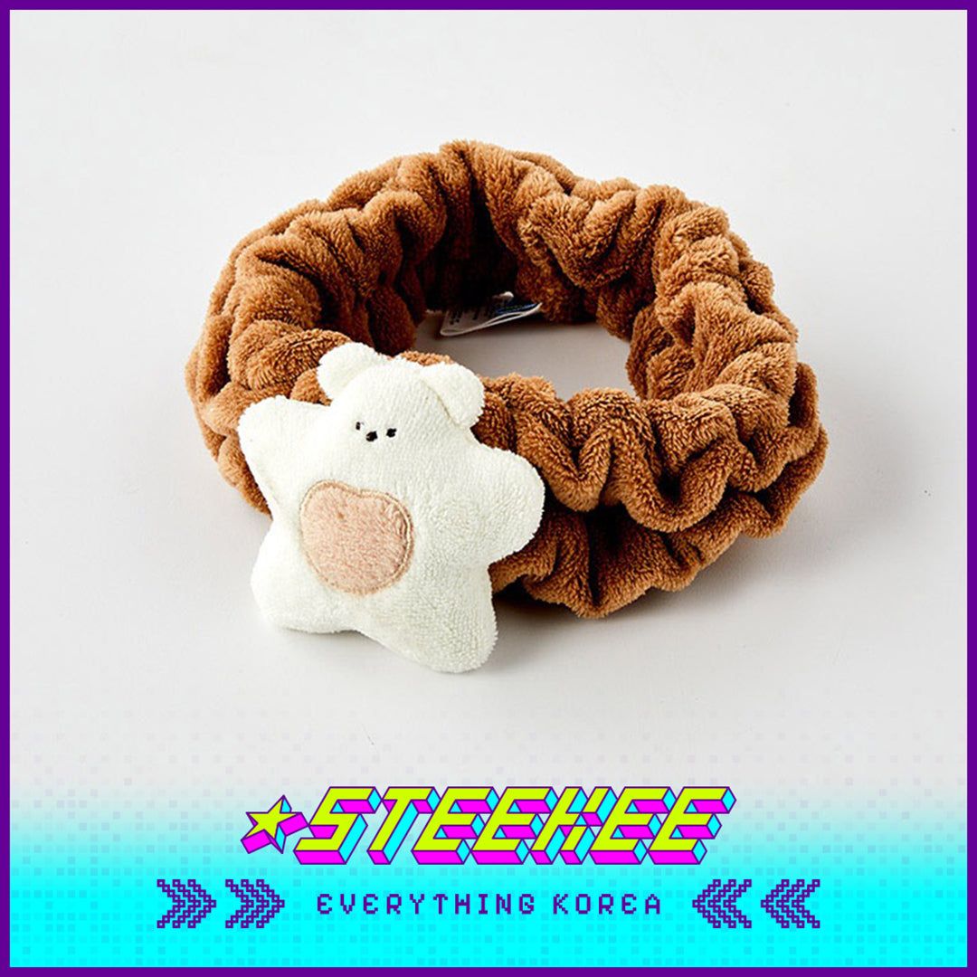 BUTTER SHOP Butter Bear Cute Couple Face Washing Makeup Hairband Set of 2 by Steekee Korea 4355