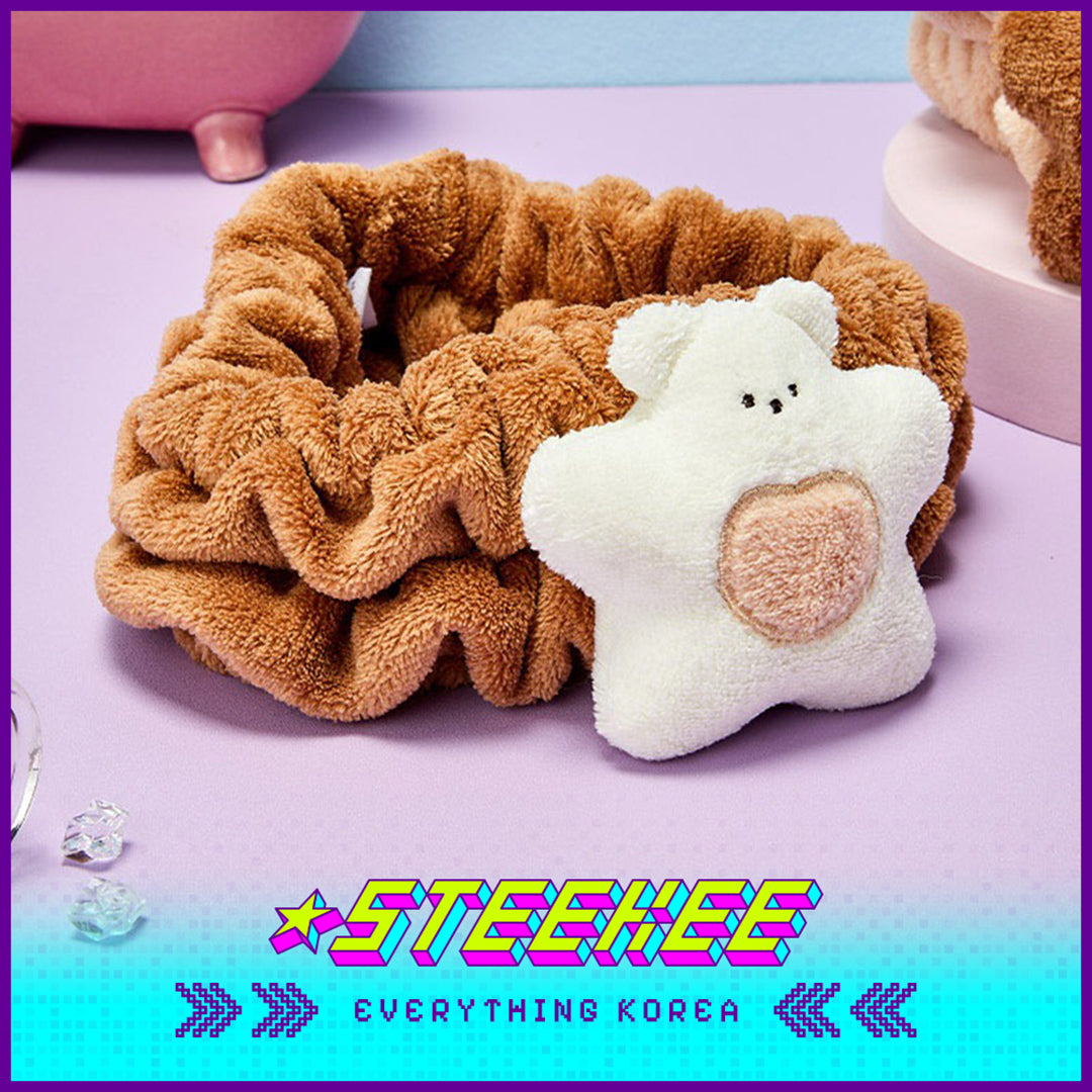 BUTTER SHOP Butter Bear Cute Couple Face Washing Makeup Hairband Set of 2 by Steekee Korea 4355