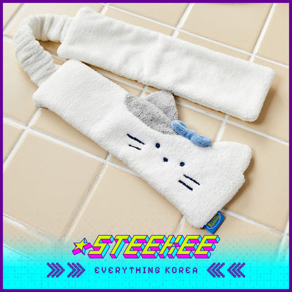 BUTTER SHOP Butter Family Cute Washing and Makeup Velcro Hairband by Steekee Korea 4357