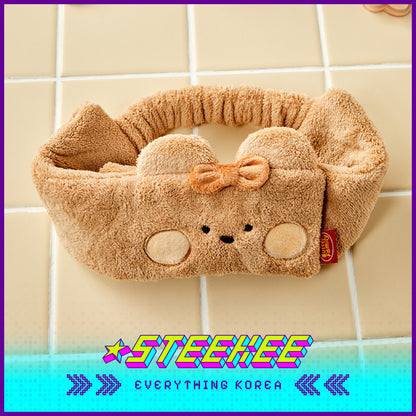 BUTTER SHOP Butter Family Cute Washing and Makeup Velcro Hairband by Steekee Korea 4357