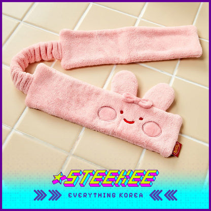 BUTTER SHOP Butter Family Cute Washing and Makeup Velcro Hairband by Steekee Korea 4357