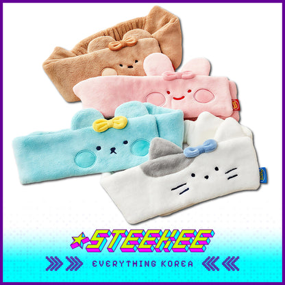 BUTTER SHOP Butter Family Cute Washing and Makeup Velcro Hairband by Steekee Korea 4357