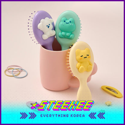 BUTTER SHOP Cute Portable Mini Hairbrush Comb by Steekee Korea 4358