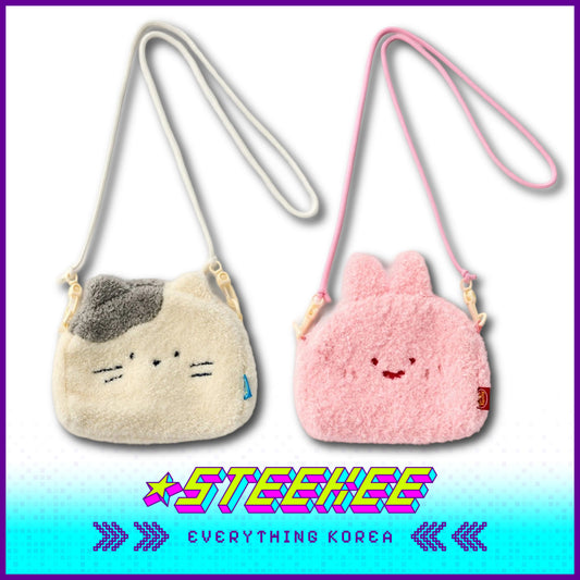 BUTTER SHOP Butter Family Cute Plush Crossbody Sling Bag by Steekee Korea 4360