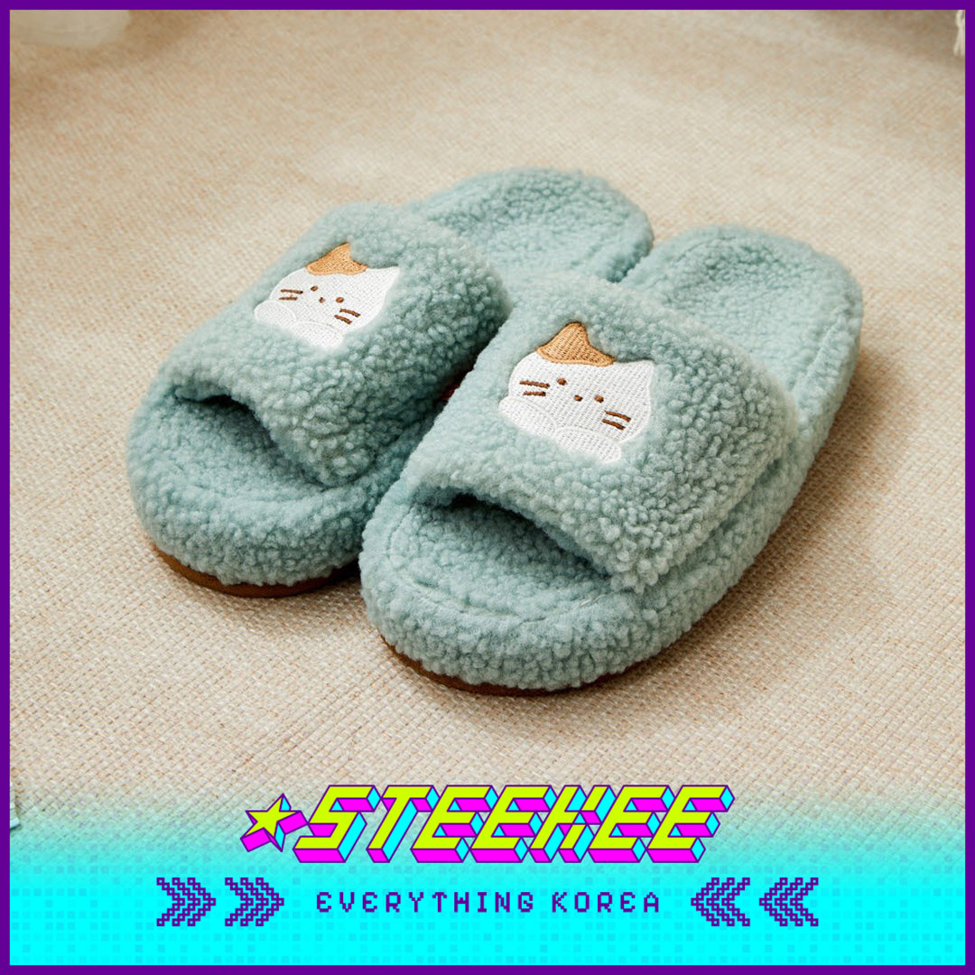 BUTTER SHOP Butter Family Cute Comfortable Soft Plush Memory Foam Home Indoor Slippers by Steekee Korea 4362
