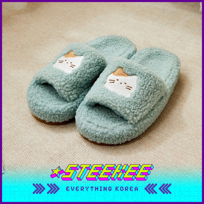 BUTTER SHOP Butter Family Cute Comfortable Soft Plush Memory Foam Home Indoor Slippers by Steekee Korea 4362