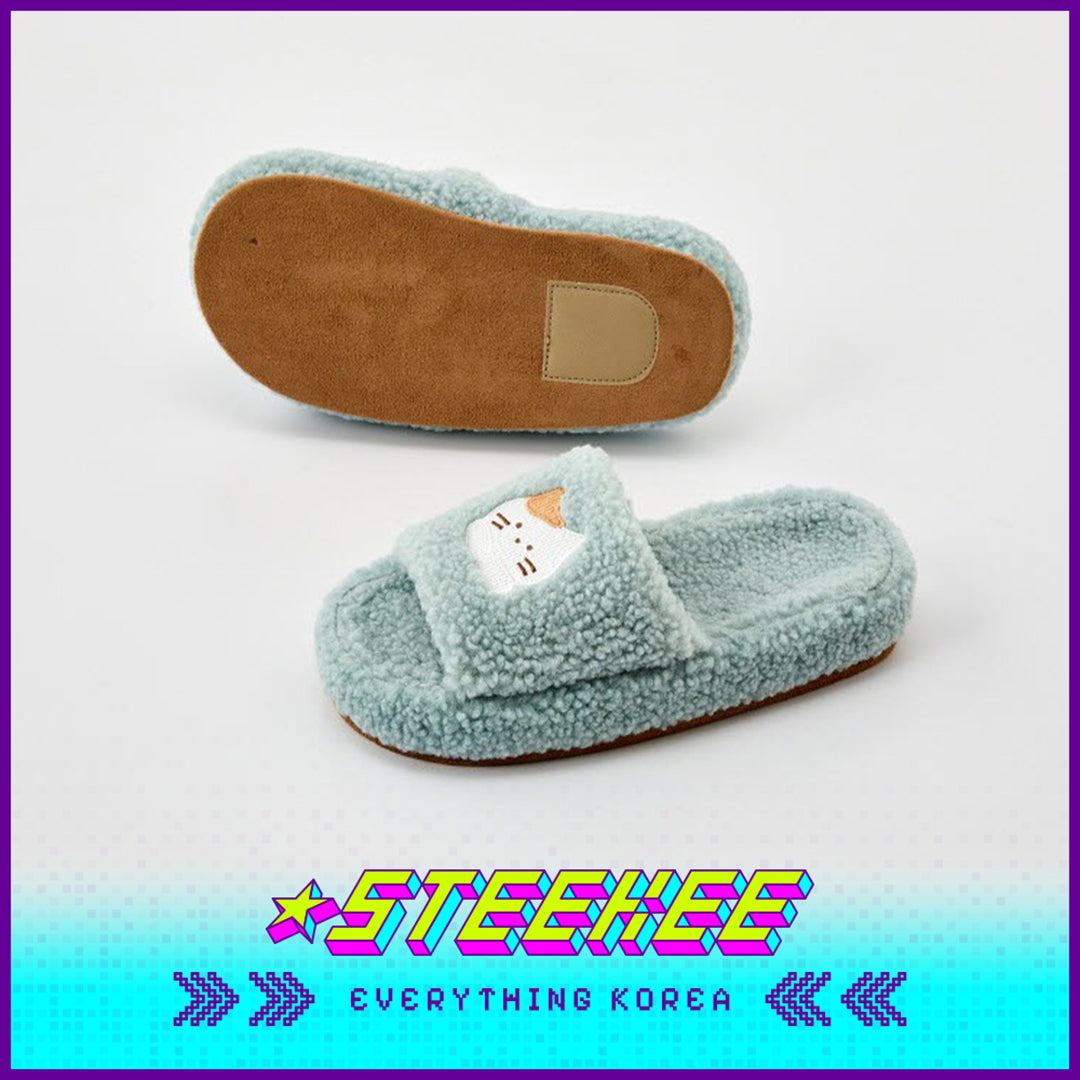 BUTTER SHOP Butter Family Cute Comfortable Soft Plush Memory Foam Home Indoor Slippers by Steekee Korea 4362