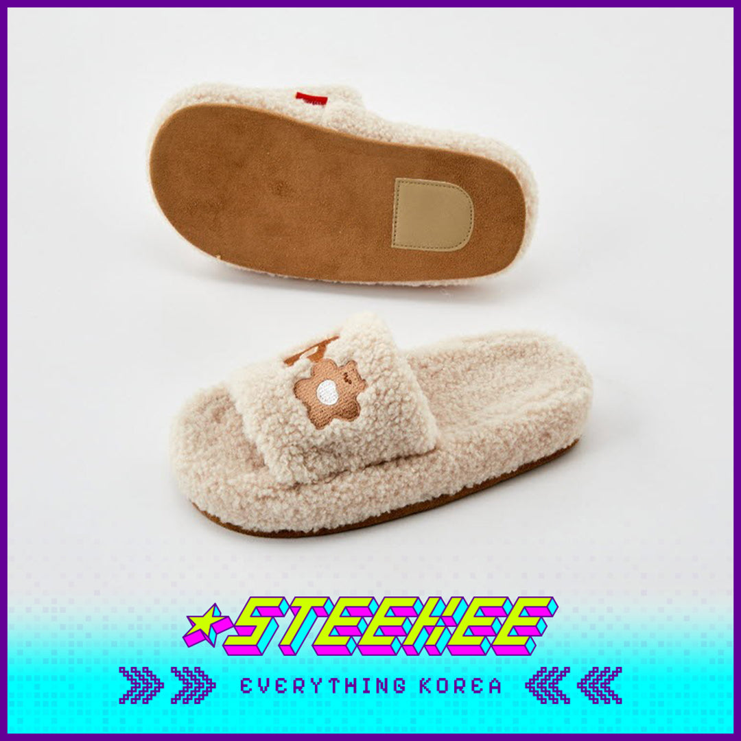 BUTTER SHOP Butter Family Cute Comfortable Soft Plush Memory Foam Home Indoor Slippers by Steekee Korea 4362
