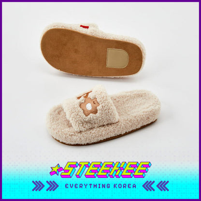 BUTTER SHOP Butter Family Cute Comfortable Soft Plush Memory Foam Home Indoor Slippers by Steekee Korea 4362