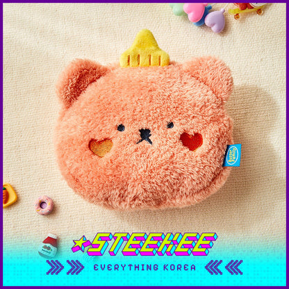 BUTTER SHOP Butter Family Doll Plush Coin Purse Cosmetic Bag Storage Face Pouch by Steekee Korea 4364