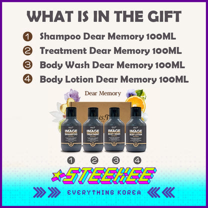 Wis.T Image Dear Memory Travel Portable Mini Collection Gift Set of 4 by Steekee Korea 4371