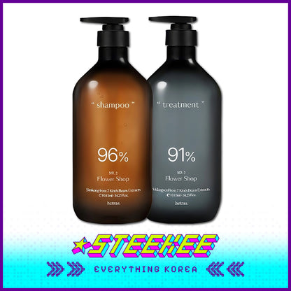 Hetras Premium Hair Care Simkong Anti-Hair Loss Shampoo and Vidangyeol Soft Treatment Fragrance Conditioner Combo Set by Steekee Korea 4378