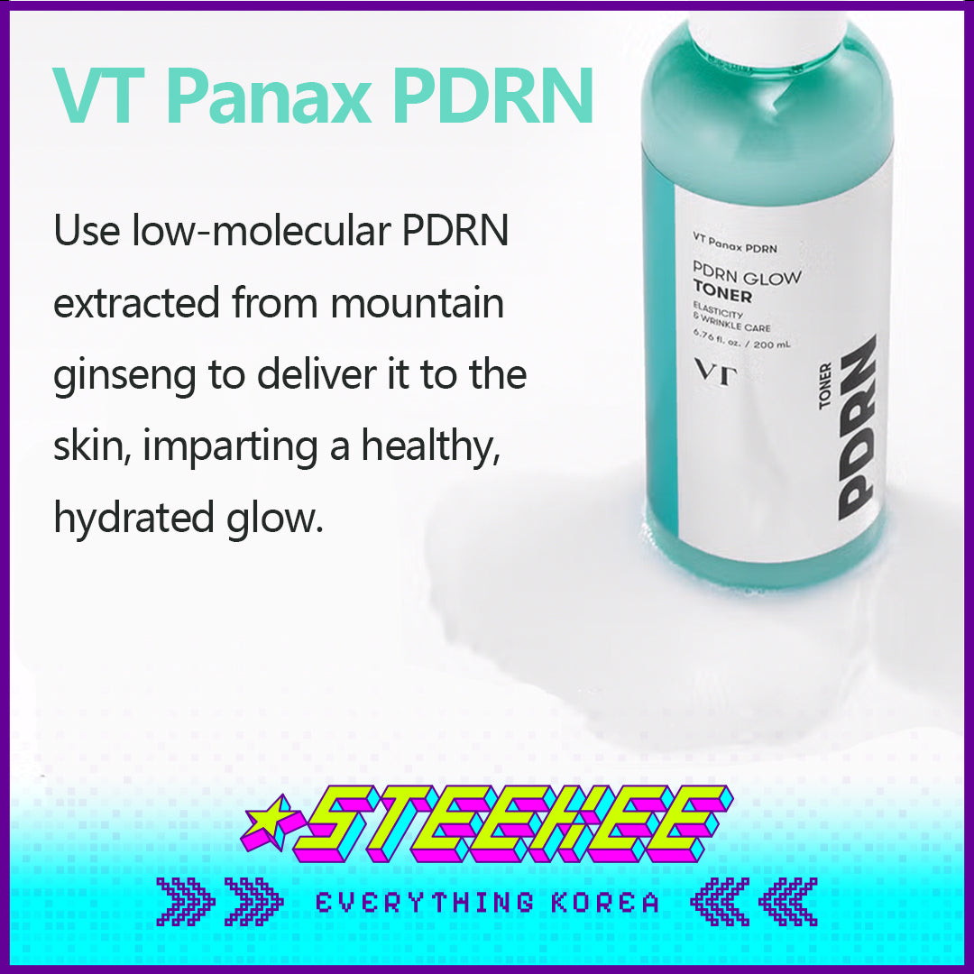 Daiso VT PDRN Radiance Renewal Glow Toner 200ml by Steekee Korea 4379