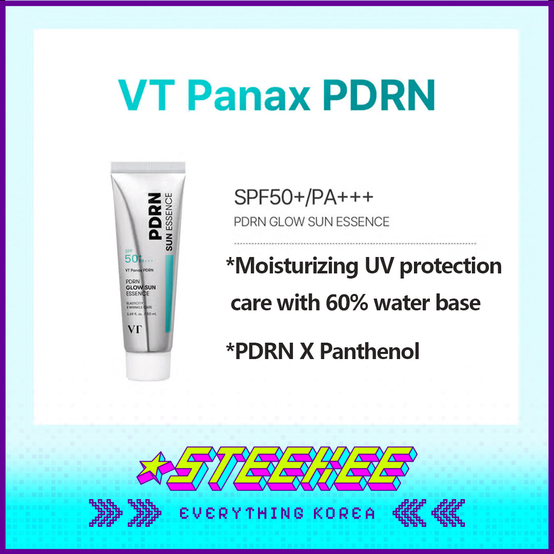 Daiso VT PDRN Brightening Glow Sunscreen Essence 50ml by Steekee Korea 4382