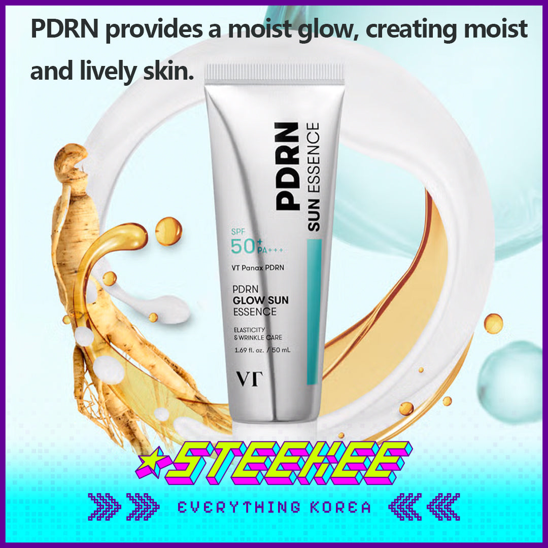 Daiso VT PDRN Brightening Glow Sunscreen Essence 50ml by Steekee Korea 4382