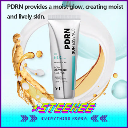 Daiso VT PDRN Brightening Glow Sunscreen Essence 50ml by Steekee Korea 4382