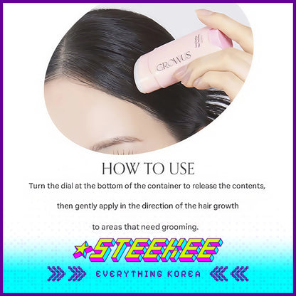 GROWUS Long Lasting Hair Care Styling Wax Stick 14g by Steekee Korea 4386
