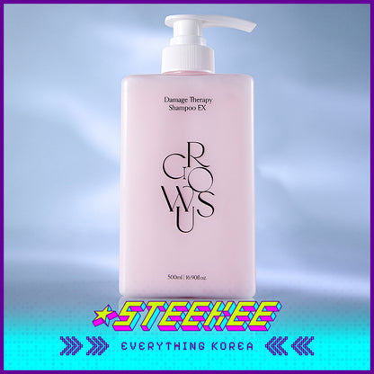 GROWUS Deep Cleansing Long-lasting Repairing Anti-Hair Loss Damage Therapy Shampoo 500ml by Steekee Korea 4389