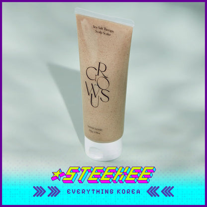 GROWUS海盐矿物质头皮去角质护理磨砂膏250g闪奇韩国4392