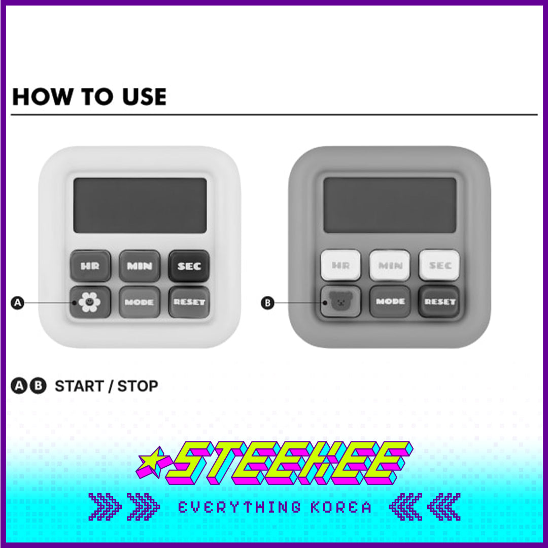 Wiggle Wiggle Electronic Stopwatch Timer by Steekee Korea 4396