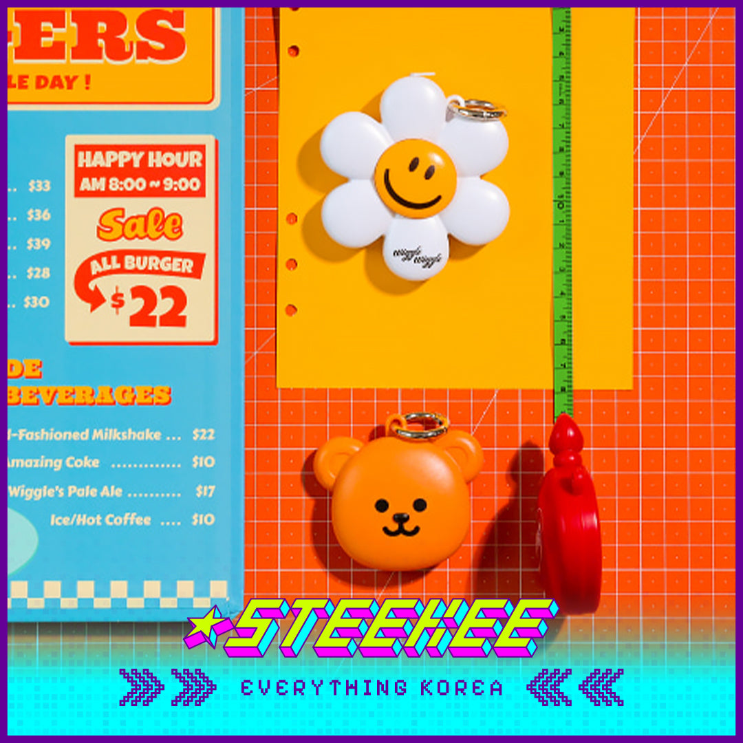 Wiggle Wiggle Cute Mini Measuring Tape Pendant by Steekee Korea 4398