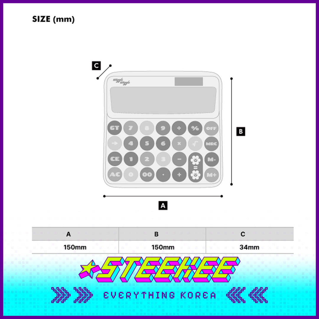 Wiggle Wiggle Portable Office Student Calculator by Steekee Korea 4399