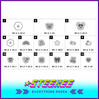 Wiggle Wiggle Cute Decorative Acne Patch Set of 36 by Steekee Korea 4401