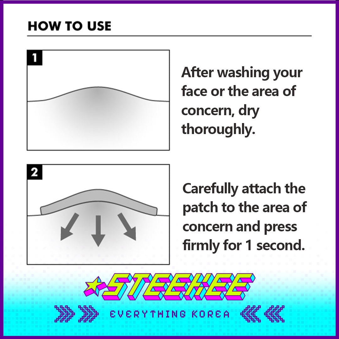 Wiggle Wiggle Cute Decorative Acne Patch Set of 36 by Steekee Korea 4401