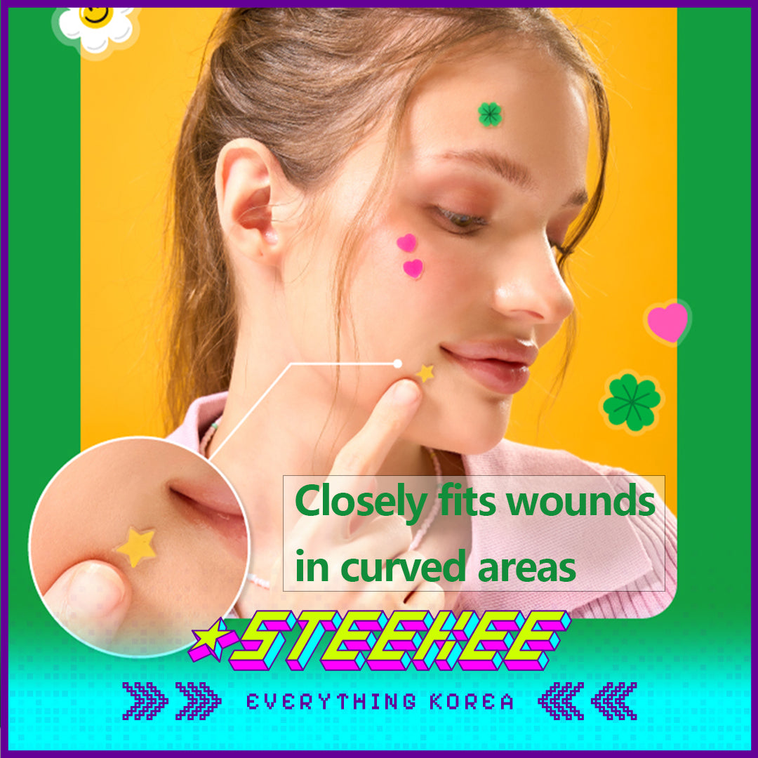 Wiggle Wiggle Cute Decorative Acne Patch Set of 36 by Steekee Korea 4401