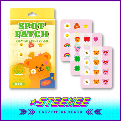 Wiggle Wiggle Cute Decorative Acne Patch Set of 36 by Steekee Korea 4401