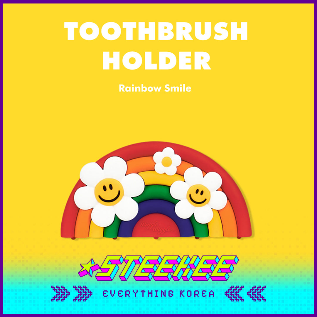 Wiggle Wiggle Rainbow Smile Suction-Cup Toothbrush Holder by Steekee Korea 4402