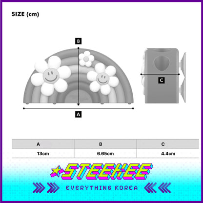 Wiggle Wiggle Rainbow Smile Suction-Cup Toothbrush Holder by Steekee Korea 4402