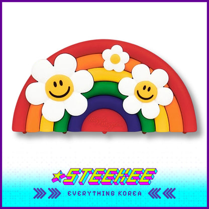 Wiggle Wiggle Rainbow Smile Suction-Cup Toothbrush Holder by Steekee Korea 4402