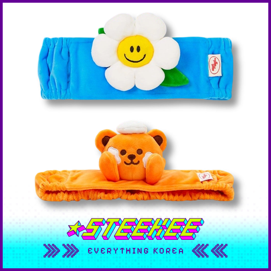 Wiggle Wiggle Cute Face Washing Headband by Steekee Korea 4404