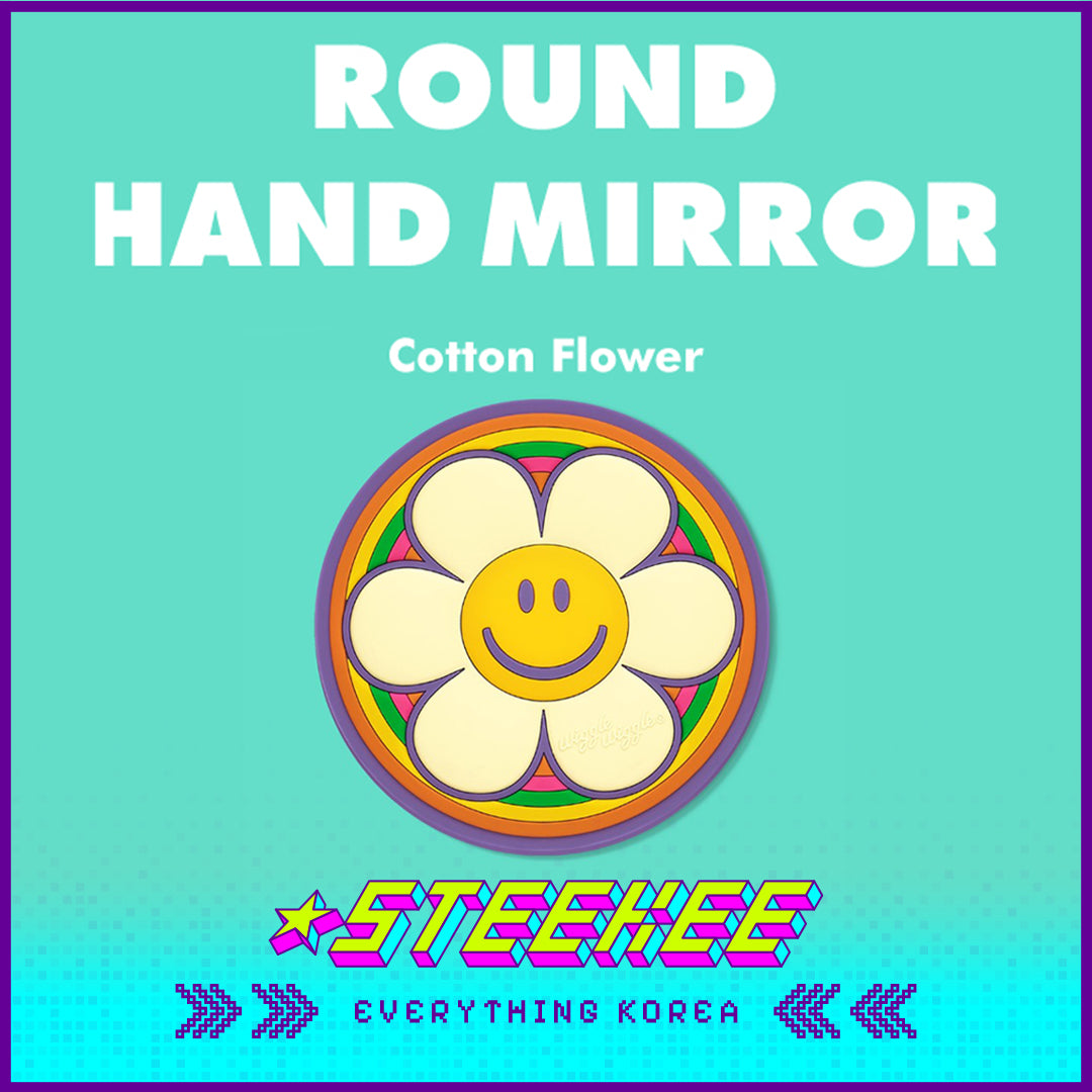 Wiggle Wiggle Cute Round Portable Handheld Mirror by Steekee Korea 4406