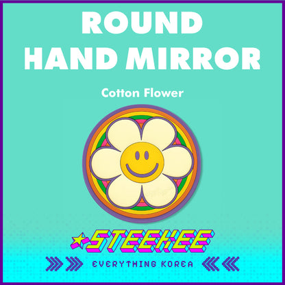 Wiggle Wiggle Cute Round Portable Handheld Mirror by Steekee Korea 4406