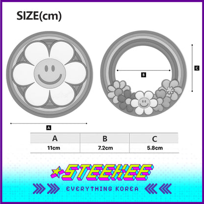 Wiggle Wiggle Cute Round Portable Handheld Mirror by Steekee Korea 4406