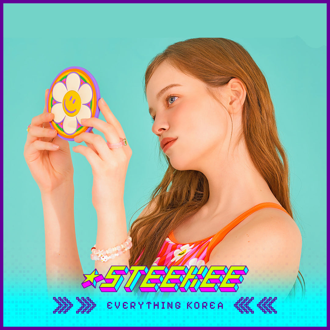 Wiggle Wiggle Cute Round Portable Handheld Mirror by Steekee Korea 4406