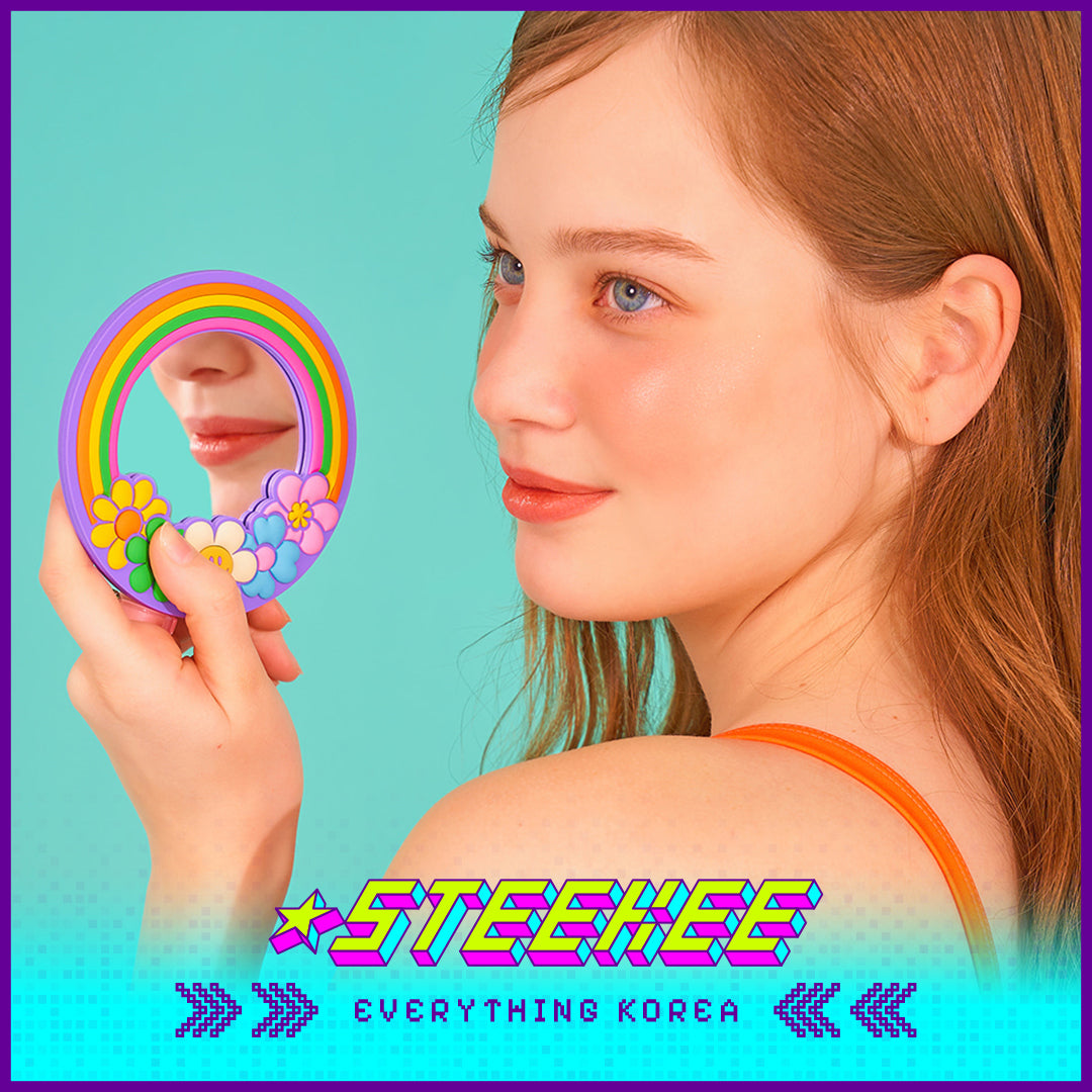 Wiggle Wiggle Cute Round Portable Handheld Mirror by Steekee Korea 4406