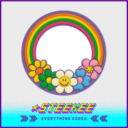 Wiggle Wiggle Cute Round Portable Handheld Mirror by Steekee Korea 4406