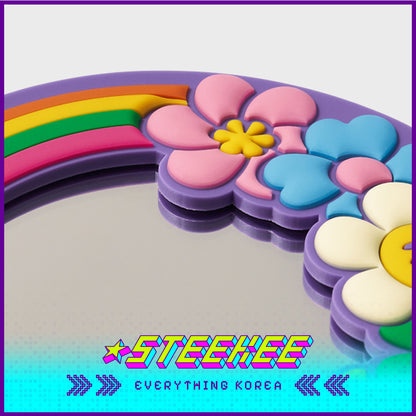 Wiggle Wiggle Cute Round Portable Handheld Mirror by Steekee Korea 4406