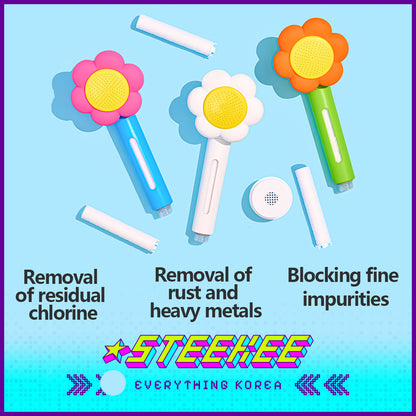 Wiggle Wiggle Flower Shaped Filter Showerhead by Steekee Korea 4407