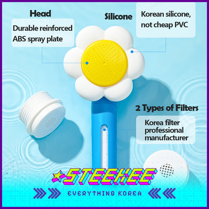 Wiggle Wiggle Flower Shaped Filter Showerhead by Steekee Korea 4407