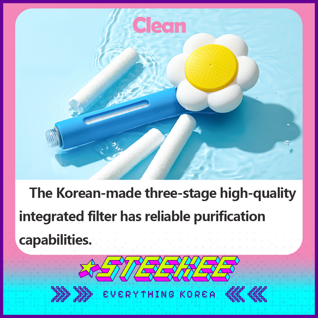 Wiggle Wiggle Flower Shaped Filter Showerhead by Steekee Korea 4407