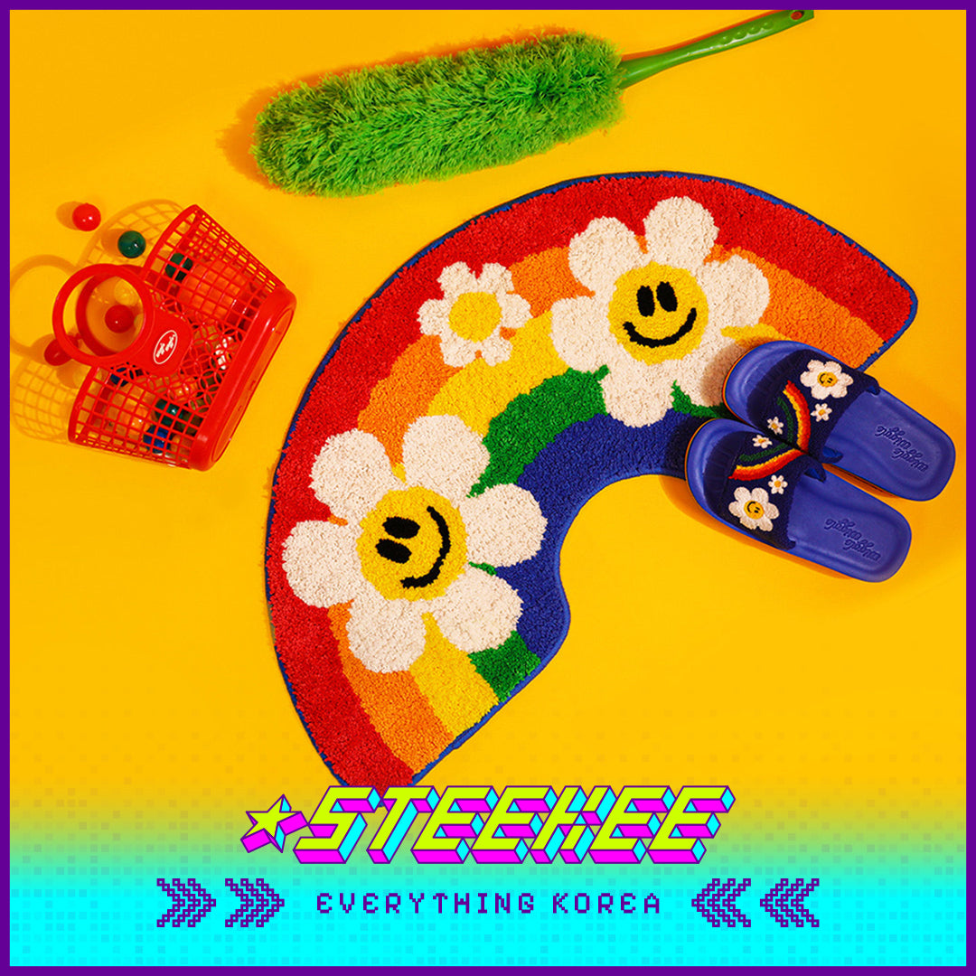 Wiggle Wiggle Bathroom Entrance Door Carpet Mat by Steekee Korea 4409