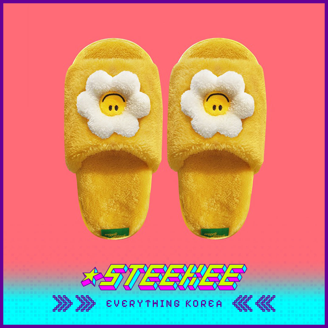 Wiggle Wiggle Plush Washable Home Non-slip Slippers by Steekee Korea 4410