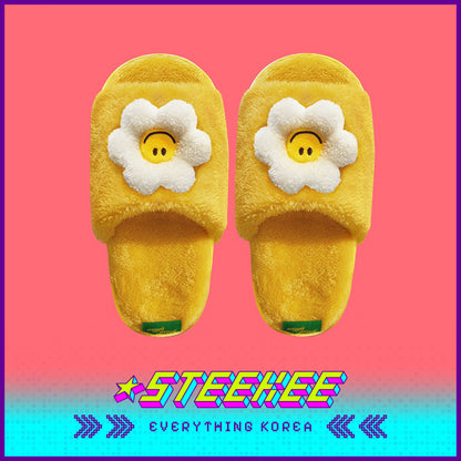 Wiggle Wiggle Plush Washable Home Non-slip Slippers by Steekee Korea 4410