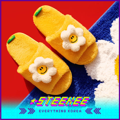 Wiggle Wiggle Plush Washable Home Non-slip Slippers by Steekee Korea 4410