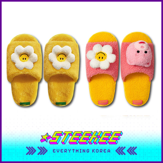 Wiggle Wiggle Plush Washable Home Non-slip Slippers by Steekee Korea 4410